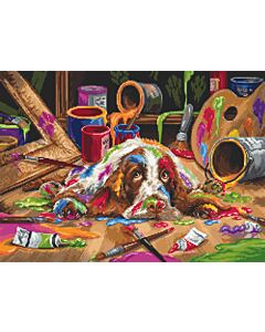 Luca-s borduurpakket Puppy Picasso B2415