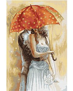 Borduurpakket telpatroon onder de paraplu (under umbrella 2)  van Luca-s-s b555