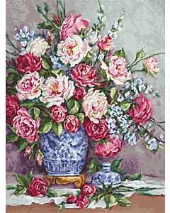 Luca-s borduurpakket Her Majesty's Roses om te borduren B605