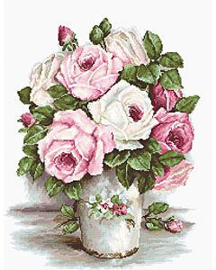Luca-s borduurpakket Mixed Roses om te borduren b2329