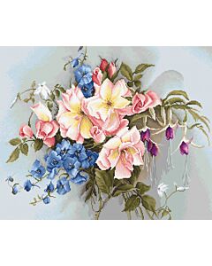 Luca-s borduurpakket Bouquet with Bells om te borduren ba2362