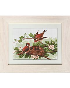 Borduurpakket telpatroon vogels van Luca-s-bm3005