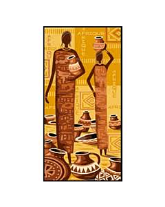 Voorbedrukte canvas/stramien dragers van water om te borduren Margot