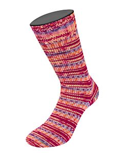 Lana Grossa Meilenweit Aktion kl.2994 (paars/roze/blauw/oranje) 4-draads sokkenwol