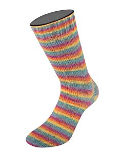Lana Grossa Cosy Socks Multi Stripes kleur 151