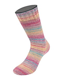 Lana Grossa Meilenweit 100 Cotone Vegano Mango kleur 4455 (roze/paars/rood/blauw/oranje