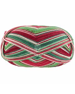 Lana Grossa Meilenweit Christmas kl.6792 4-draads sokkenwol is speciaal voor de feestdagen uitgebracht. 1 bol is 1 paar sokken t/m maat 46.