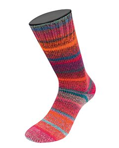 Lana Grossa Meilenweit Rainbow kleur 6403 (roze/paars/rood/blauw/groen/oranje)