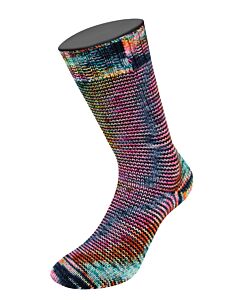 Lana Grossa Meilenweit Merino Spray Hand-Dyed kleur 5104 (donkerblauw/multi)