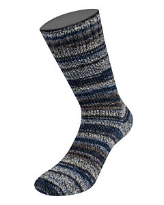 Lana Grossa Meilenweit Denim Mix kl.9642 is een 6-draads sokkenwol. 