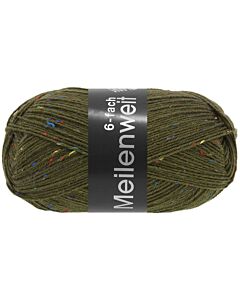 Lana Grossa Meilenweit Uni kl.9677 (met een kleine tweed) is een 6-draads sokkenwol.