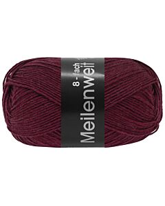Lana Grossa Meilenweit Uni kl.9570 is een 8-draadse sokkenwol (rood) in 150gram bolletjes