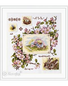 Merejka borduurpakket Spring Sampler  k120 met telpatroon