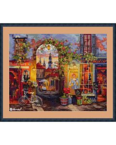 Merejka borduurpakket French Café k227 met telpatroon