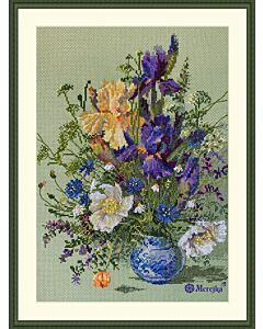 Merejka borduurpakket Wildflowers K249 telpatroon 