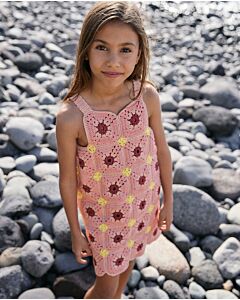 Phildar kinder jurk haken van Coton 3 (240, m25a) | C.R. Couture