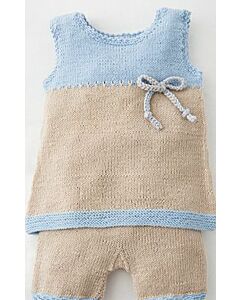 Lana Grossa baby tuniek met schoentjes breien van Cool Wool Baby
