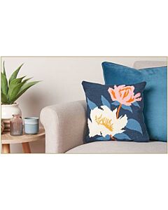 Anchor borduurkussenpakket grafische bloemen MR222 voorbedrukt