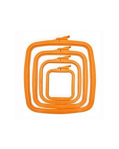 1 nurge rechthoekige borduurring 25x28cm oranje