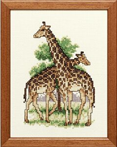 Pako borduurpakket twee giraffen 210.867 borduren