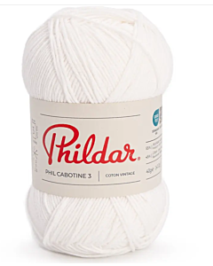 Phildar Phil Cabotine 3 kleur Craie (wit)