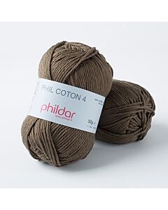 Phildar Phil coton 4 is 100% katoen kl.kaki