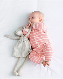 Phildar baby gestreept kruippakje breien van Lambswool