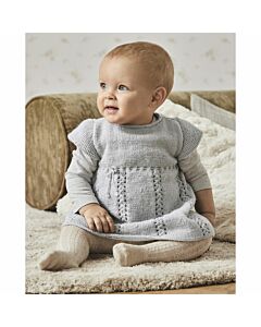 Phildar baby jurkje breien van Phil super baby. 