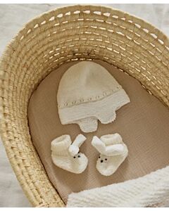 Phildar baby mutsje en slofjes breien van Phil Baby Doll en Super Baby (237, m1)