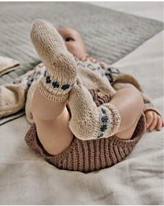 Phildar baby sokjes met motiefje breien van Phil Super Baby (245, m23)