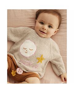 Phildar baby trui met ster en maan breien van Phil Caresse (215, m3)