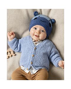 Phildar baby vest met knoopjes breien van Phil Baby Doll (196, m32)
