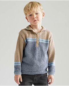 Phildar jongens trui breien van Phil Ocean en Coton 3 (225, m7A)