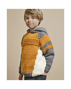 Phildar jongens trui met ribbels breien van Phil Rapido (203, m15). 