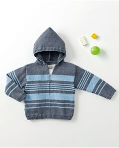 Phildar jongens vest breien van Phil Eco Jean (187, m5)