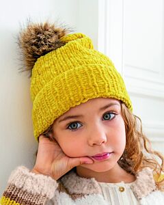 Phildar kinder muts breien van Phil Velours 