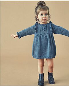 Phildar kinderjurk breien van Phil Lambswool M13