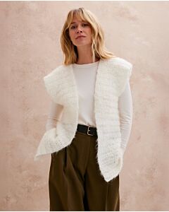 Phildar makkelijk mouwloos vest haken van Phil Lovely Mohair (265,m15)