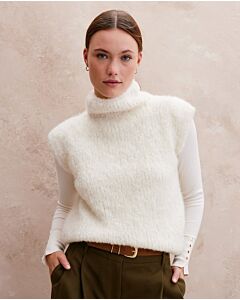 Phildar mouwloze dames trui breien van Phil Love Wool (266,m30)