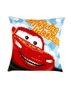 Borduurpakket Disney Lightning McQueen kruissteekkussen Vervaco pn-0014609