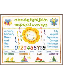 Vervaco borduurpakket cijfers en letters pn-0144905