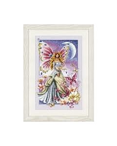 Vervaco borduurpakket fee met vlinders en maan pn-148079 borduren