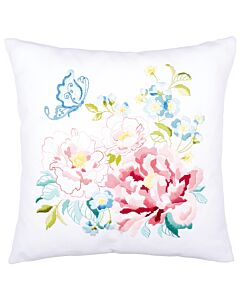  Borduurpakket voorbedrukte spansteek kussen bloemenboeket 2 vervaco pn 0150068