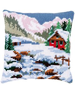 Borduurpakket kruissteekkussen pimpelmezen Vervaco pn-0145669