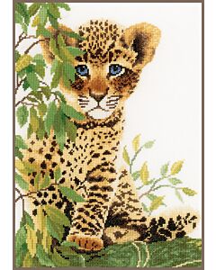Borduurpakket Panterwelp van Lanarte om te borduren
