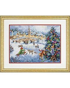 Borduurpakket winter feest 70-08919  Dimensions gold collection