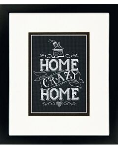 Borduurpakket home crazy home borduren van Dimensions  70-65149