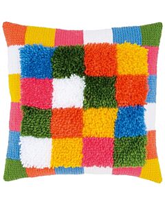 Vervaco Knoop- en kettingsteekkussen Bright squares pn-0175563