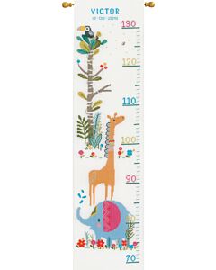 Vervaco borduurpakket groeimeter junglediertjes borduren pn-0179362