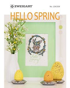 Borduurboekje Hello spring kruissteek no.104/309 van zweigart